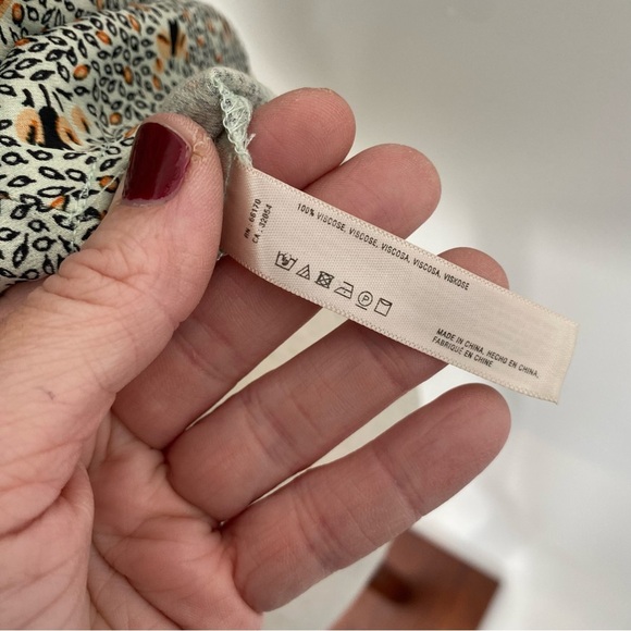 Anthropologie Floreat Cross Back Printer Tank Top Small - Picture 4 of 6